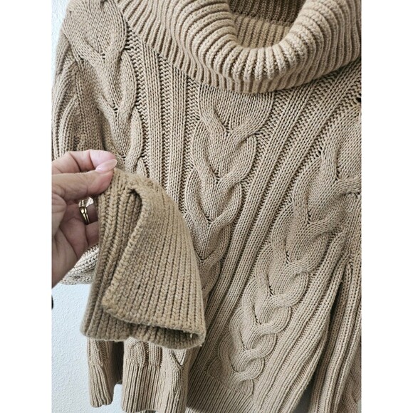 Banana Republic Wool Blend Thick Cableknit Chunky Sweater Women's Size M. - Picture 16 of 16